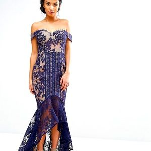 Jarlo London lace fishtail dress